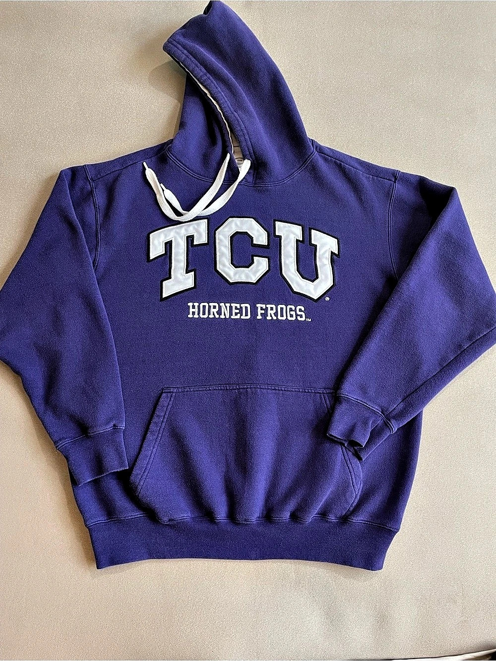 Vintage TCU Horned Frogs Hoodie Purple Large men’s